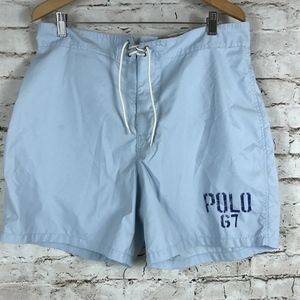 Vtg Polo Sport Board Shorts Bathing Suit Size 36